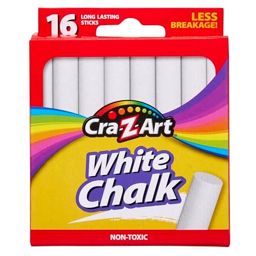 CraZart White Chalk 16 Count 1080048 - Image 1