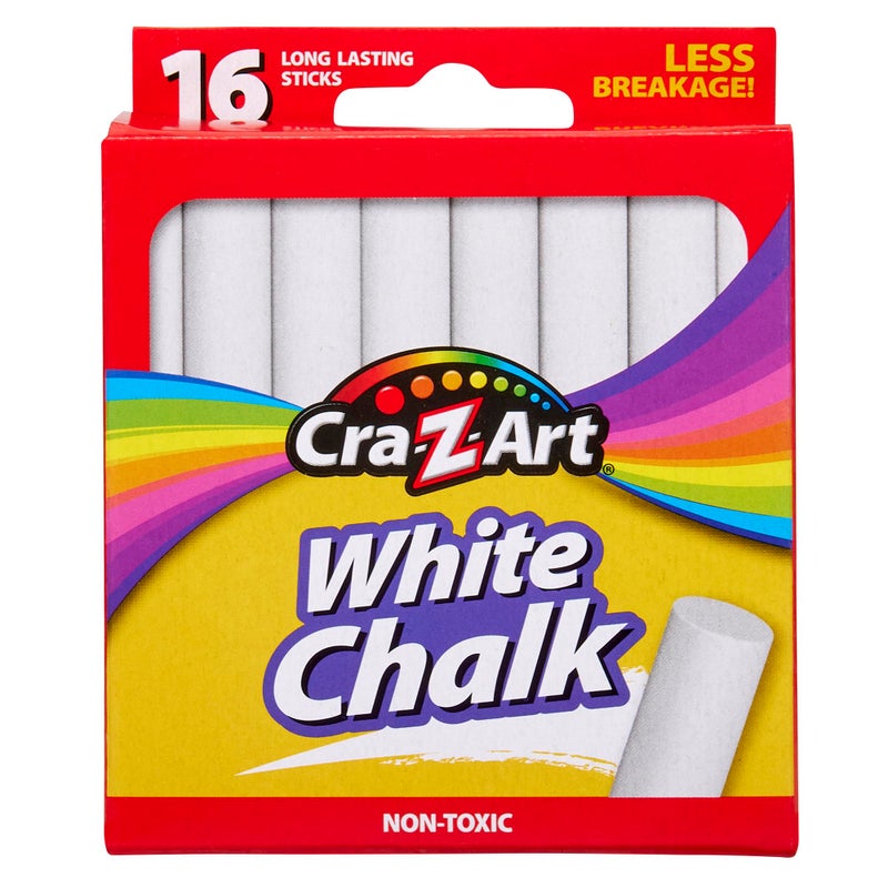 CraZart White Chalk 16 Count 1080048 - Image 2