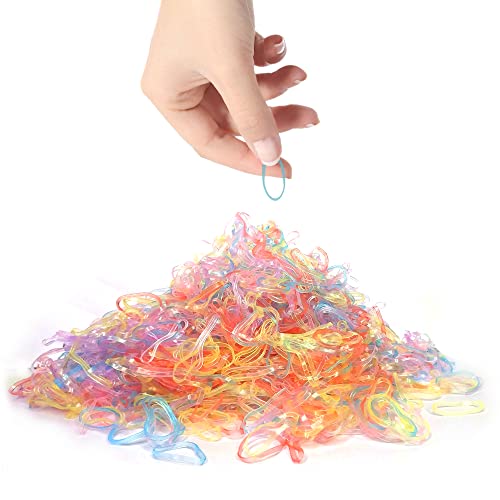 Sanas Medium Elastic Rubber Bands 1100PCS Home/Office/Kitchen/Stationary Multicolour Elastic Bands Gulel Rubber Multi-Purpose Rubber Bands Baby Hair Ties Reusable Bands Assorted Colours 1100PCS (TWC) - Image 1