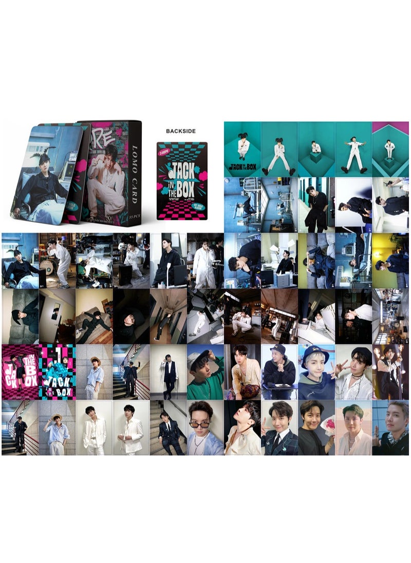EHOME 55Pcs BTS member J-HOPE New Song JACK IN BOX Lomo Cards  - Image 3