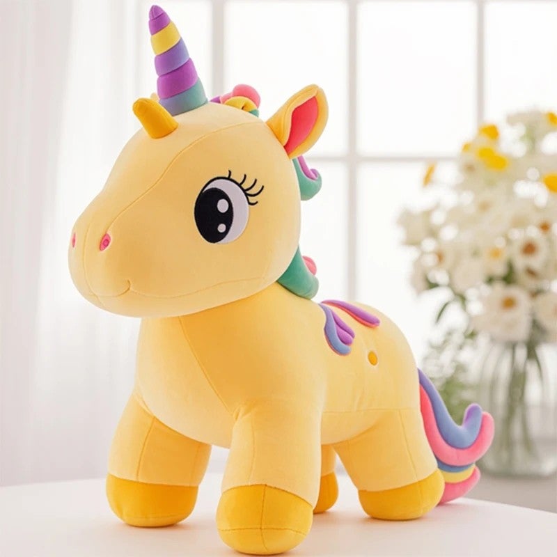 Y&D Best Selling 25cm Stuffed Soft Unicorn Plush Toy – Cuddly Down-Filled Cotton Pillow Doll, Perfect Clutching Animal for Kids & Collectors - Image 1