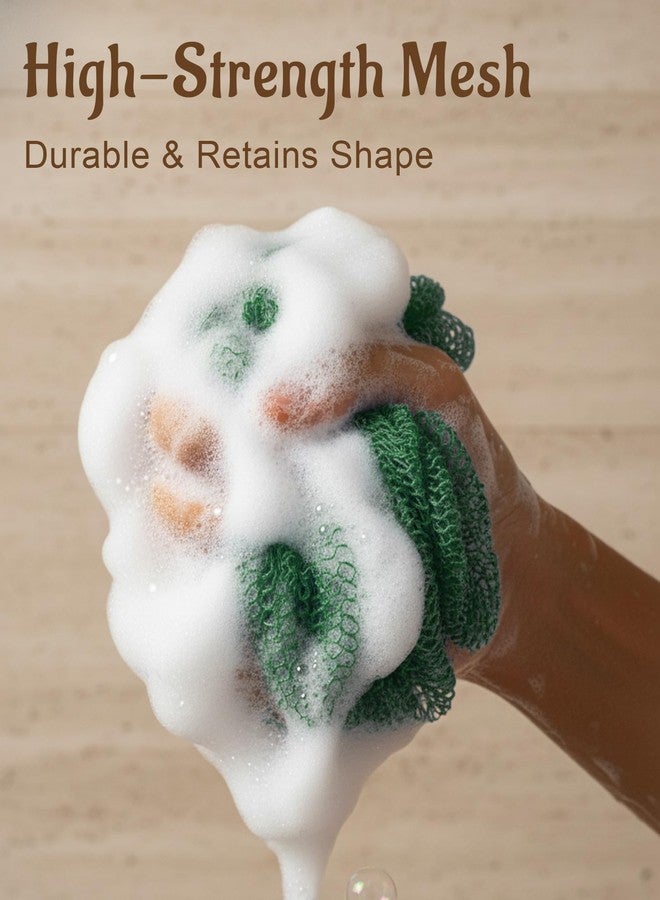 Yiclick African Net Sponge Authentic with Knots 2 Pack - Exfoliating Washcloth Towel, Back Scrubber for Shower Bath, Exfoliating Body Scrubber Exfoliator, African Rags Wash Cloth Loofah Lufa Sponge - Image 5