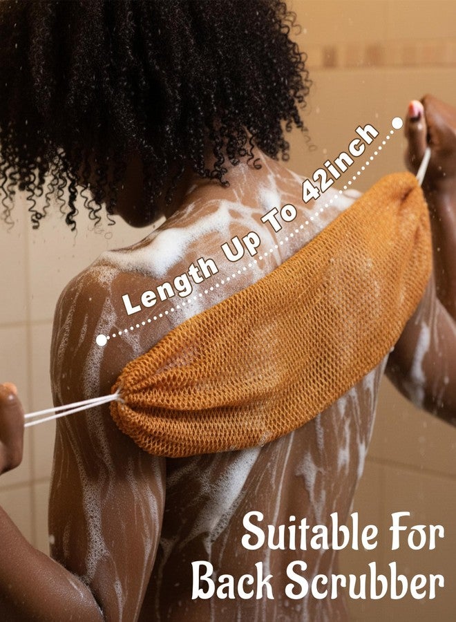 Yiclick African Net Sponge Authentic with Knots 2 Pack - Exfoliating Washcloth Towel, Back Scrubber for Shower Bath, Exfoliating Body Scrubber Exfoliator, African Rags Wash Cloth Loofah Lufa Sponge - Image 3