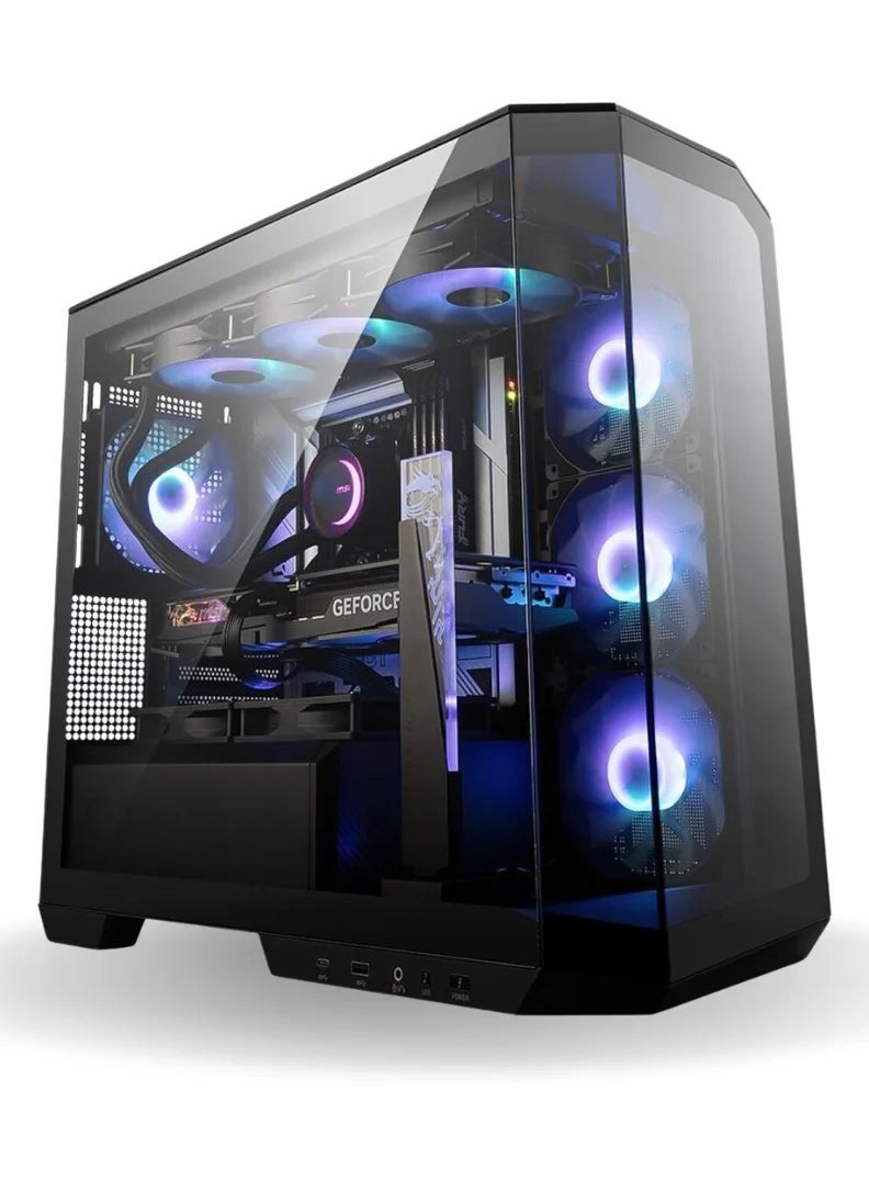 NANOTECH CyberStorm Gaming PC - AMD Ryzen 7 7800X3D AM5 Processor, 8 Cores & 16 Threads, DDR5 64GB (2*32) Ram, PULSE AMD Radeon RX 9070 XT 16GB Graphics Card, 2TB Gen4.0*4 NVMe M.2 SSD, 2 Fan AIO Liquid Cooler, 850W 80 Plus Power Supply, Windows 11 Pro | Wi-Fi  - Image 1