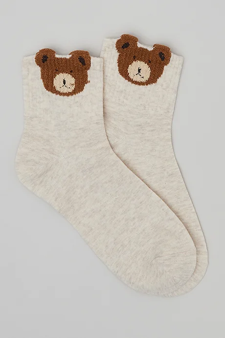 R&B 3 Pack Patterned Ankle Socks