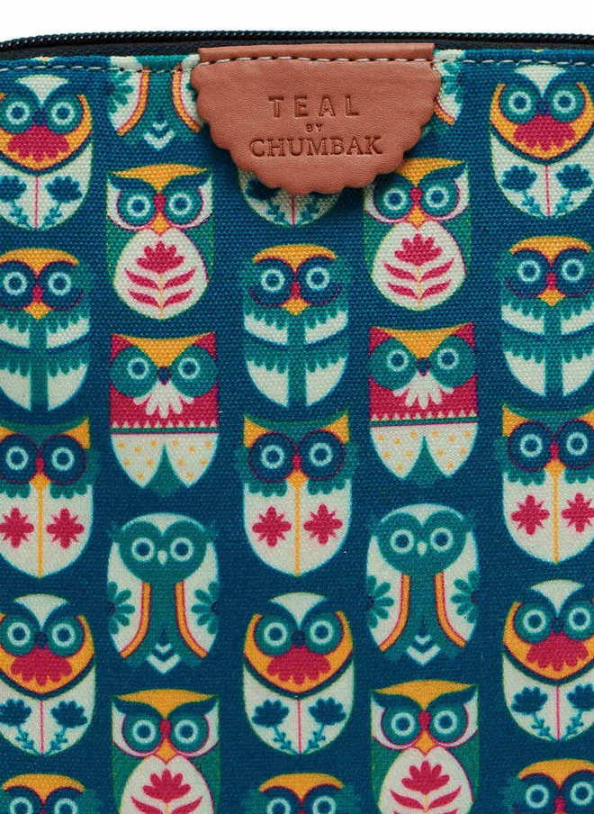 Chumbak  Teal By Chumbak Flower Owl Sling Bag - Teal  | Best Price UAE