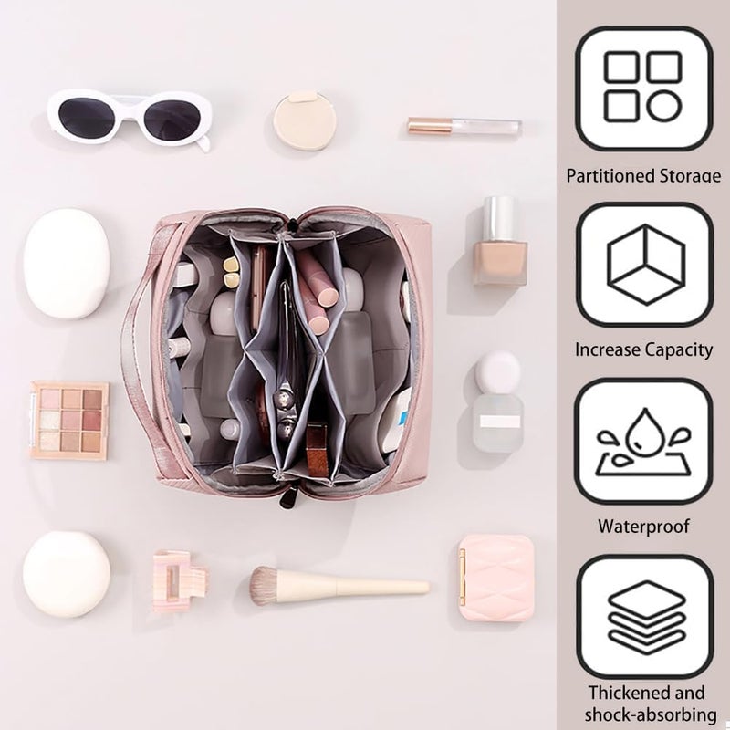 Water-Resistant Electronic Organizer Bag for Tech Accessories, Travel Pouch for Chargers, Cables, Power Banks, Hard Drives, Memory Cards, Portable Electronics Storage Case (Pink, 24 x 15 x 11 cm) - Image 2