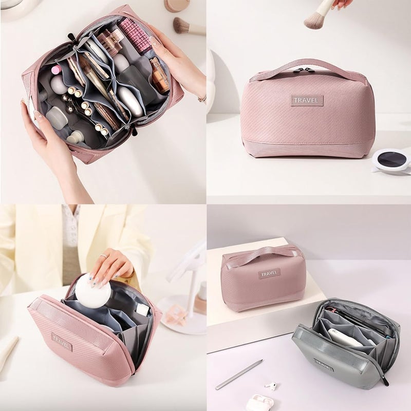 Water-Resistant Electronic Organizer Bag for Tech Accessories, Travel Pouch for Chargers, Cables, Power Banks, Hard Drives, Memory Cards, Portable Electronics Storage Case (Pink, 24 x 15 x 11 cm) - Image 5