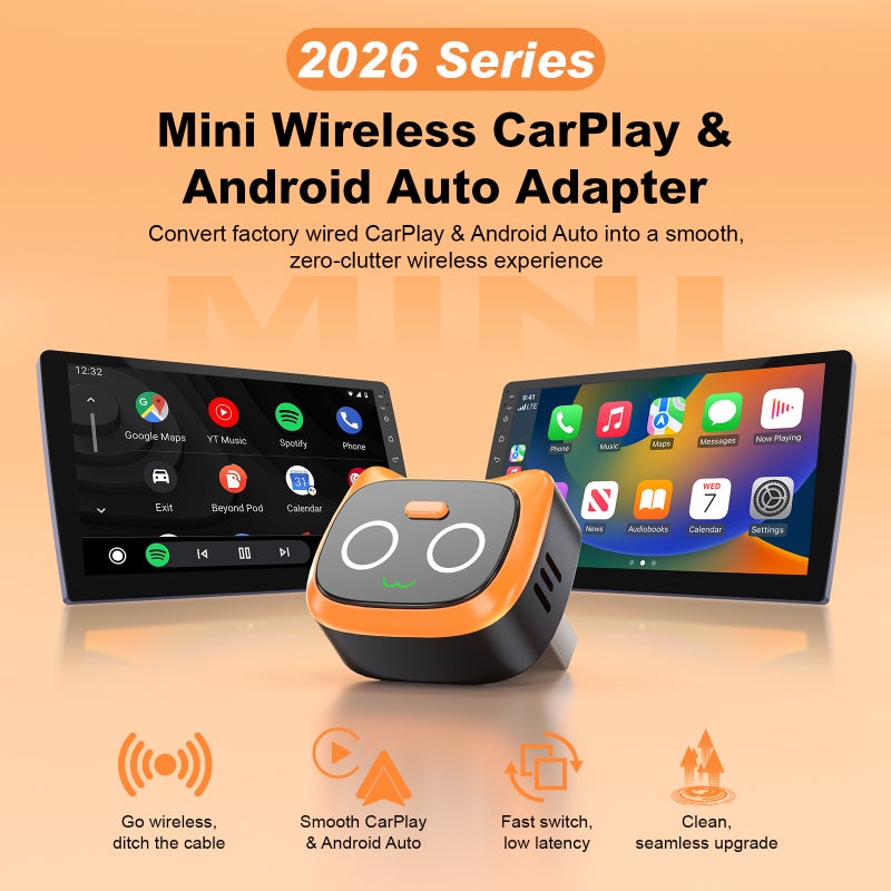 محول CXZ557 اللاسلكي لـ CarPlay و Android Auto 2 في 1 - Image 2