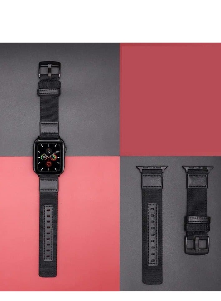 Nylon Solo Loop Stretchy Straps For Apple Watch Band 49mm 45mm 44mm 42mm, Elastic Wristbands Strap for iwatch Ultra/Ultra 2 Series 9 8 7 6 5 4 3 2 1 SE 2 SE - Image 2