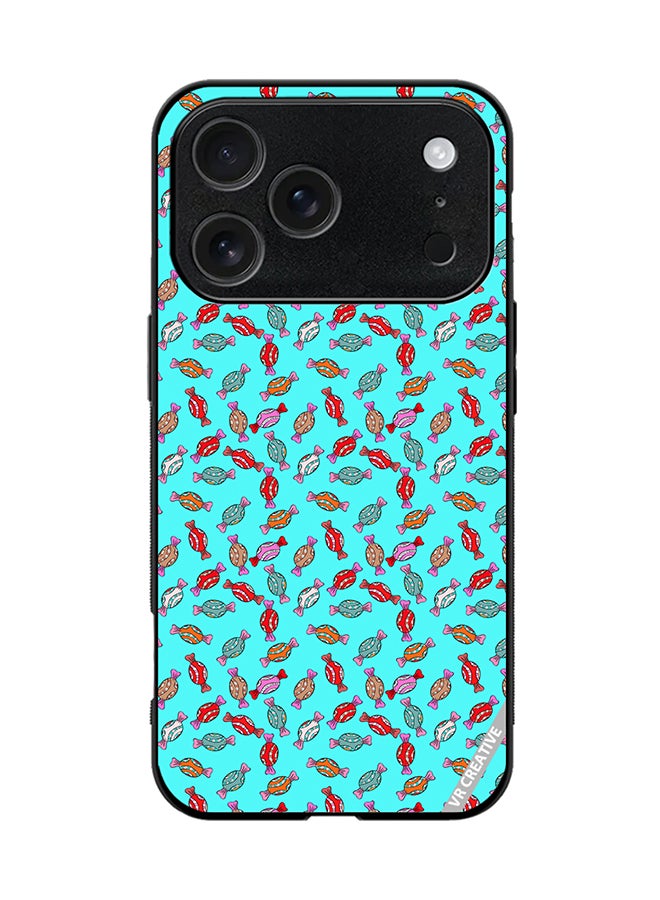 VR CREATIVE Protective Case Cover For Apple iPhone 17 Pro Trendy Raster Design Multicolour