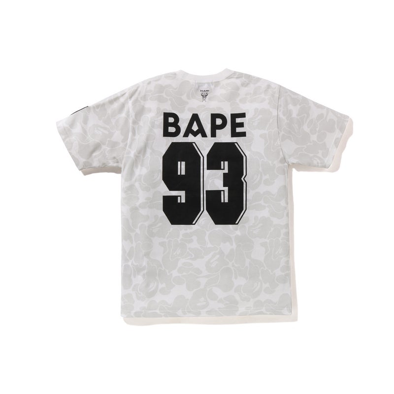 بايب تي شيرت رياضي قصير الأكمام مموه مشترك بين BAPE وميامي الدولي للجنسين - موضة الشارع العصرية - Image 5