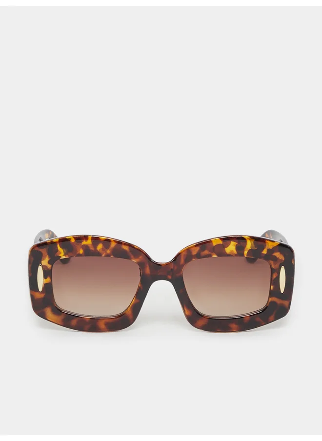 ستايلي Styli Tortoiseshell Print Wayfarer Sunglasses