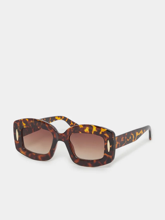 Styli Styli Tortoiseshell Print Wayfarer Sunglasses