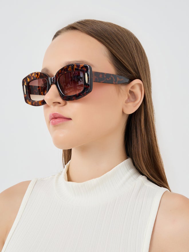 ستايلي نظارة شمسية ستايلي بطبعة السلحفاة - Image 2