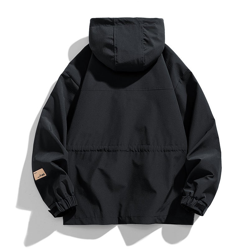New 2024 Spring Thin Jacket Coat Hooded Windproof Outdoor Explosions Simple Atmosphere Student Youth - Image 5