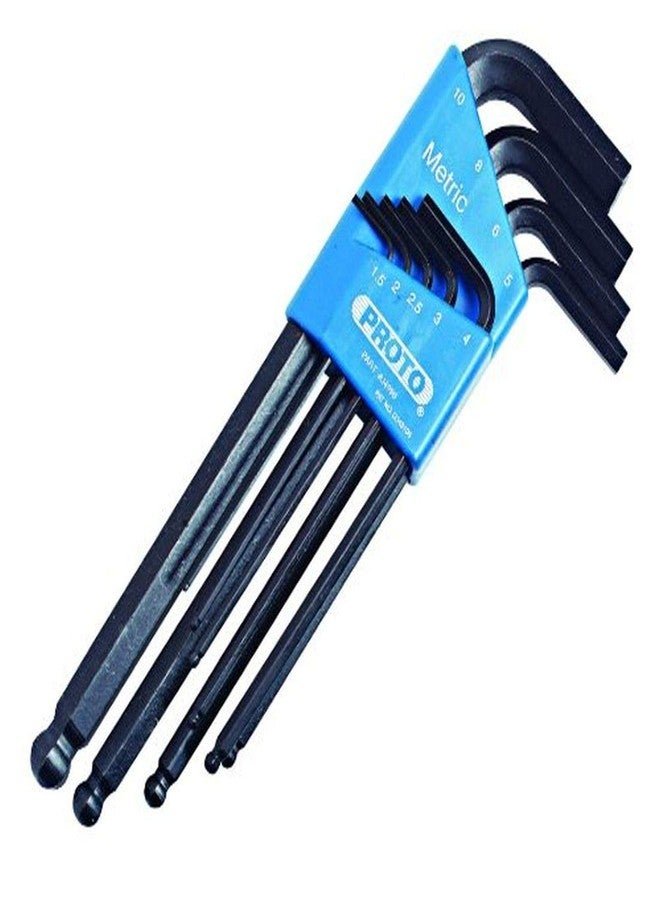 Proto Stanley Proto J4996 Round Head Hex Key Set-Metric, 9PC Black, 1.5 mm; 2 mm; 2.5 mm; 3 mm; 4 mm; 5 mm; 6 mm; 8 mm - Image 2