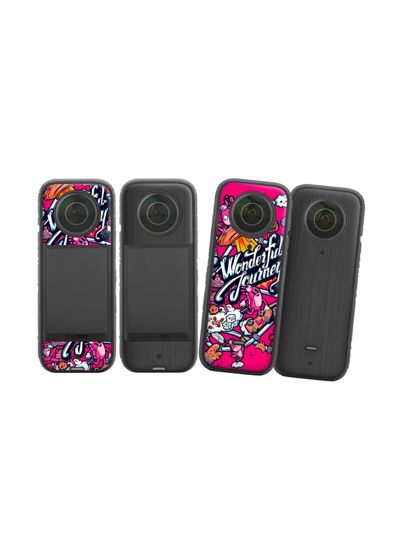 Skin Decal for Insta360 One x3 Waterproof Action Camera for Insta 360 Sticker Wrap Protection Combo Accessories - Image 1