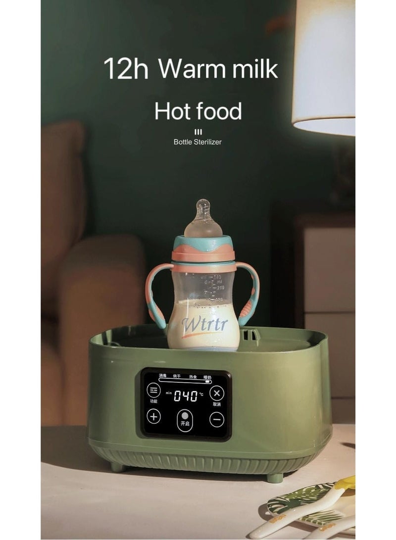 وترتر معقم زجاجات الأطفال Wtrtr، معقم وجاف كهربائي بالبخار للزجاجات، معقم 5 في 1 لجميع ملحقات وأدوات الأطفال، مناسب للجميع، أبيض - Image 3