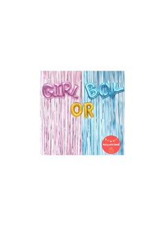 Party with Emma Boy or Girl Gender Reveal Party Decorations Backdrop Capital Letter Boy or Girl Foil Balloons for Baby Shower Decorations Gender Reveal Party Supplies Baby Shower (Capital Letters)  - Image 5