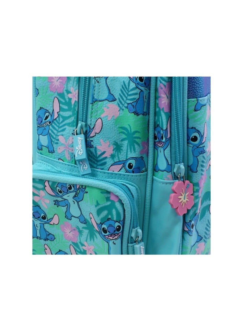 سميجل حقيبة بعجلات من Smiggle بتصميم Stitch، مقاس 18 بوصة – لون أزرق مائي - Image 3