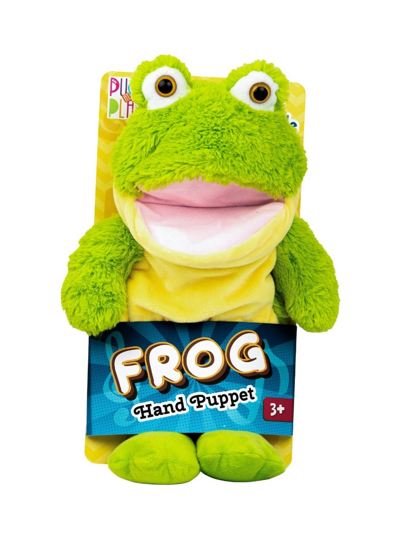 PUGS AT PLAY Pugs At Play Puppet Frog 14-Inches, Battery Operated  | Interactive Plush Toy  - Image 1