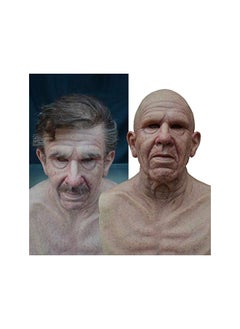 The Bros Halloween Old Man Latex Face Mask for Masks Halloween Accessory  - Image 3