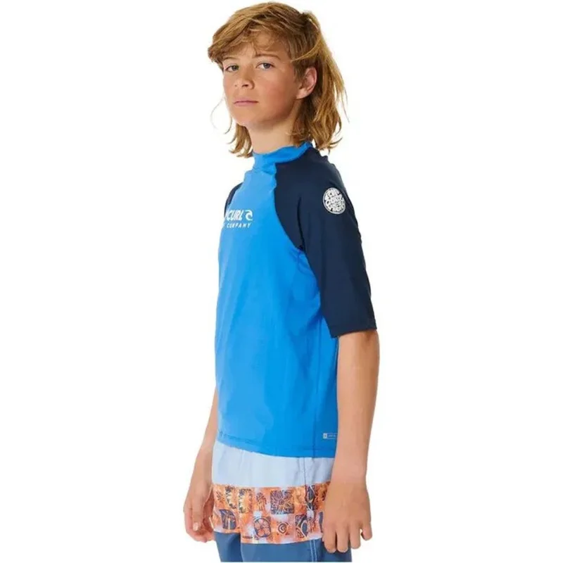 Rip Curl Shock UPF Short Sleeve Rash Vest - Kids