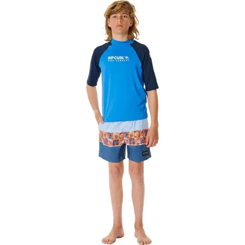 Rip Curl Shock UPF Short Sleeve Rash Vest - Kids