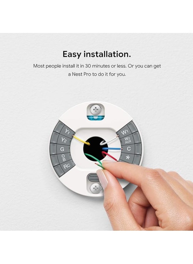 Nest - Nest 3rd Generation learning programmable Thermostat Carbon Black T3016US - Image 1