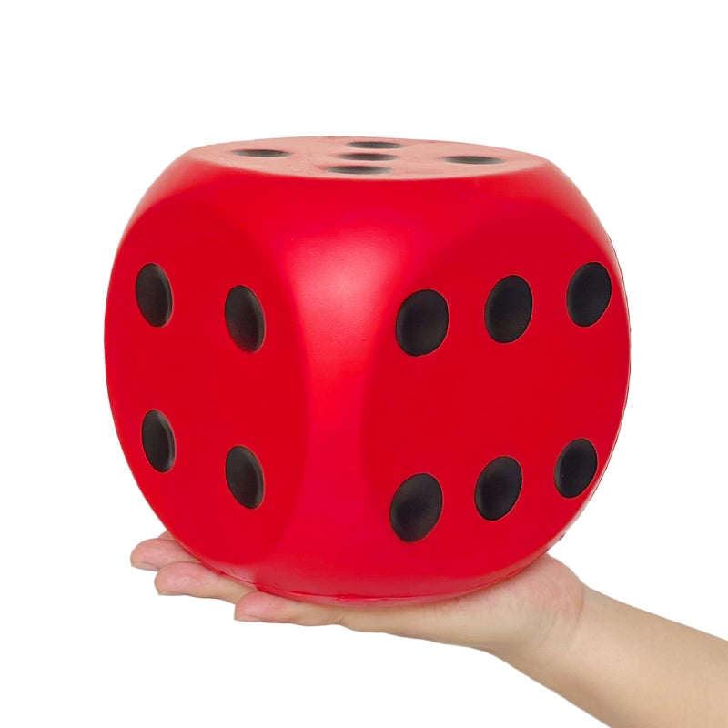 funnysquee 59 Inches Jumbo Foam Dice A FunFilled Educational Giant Toy for Game Nights and Learning SessionsLucky Red - Image 3