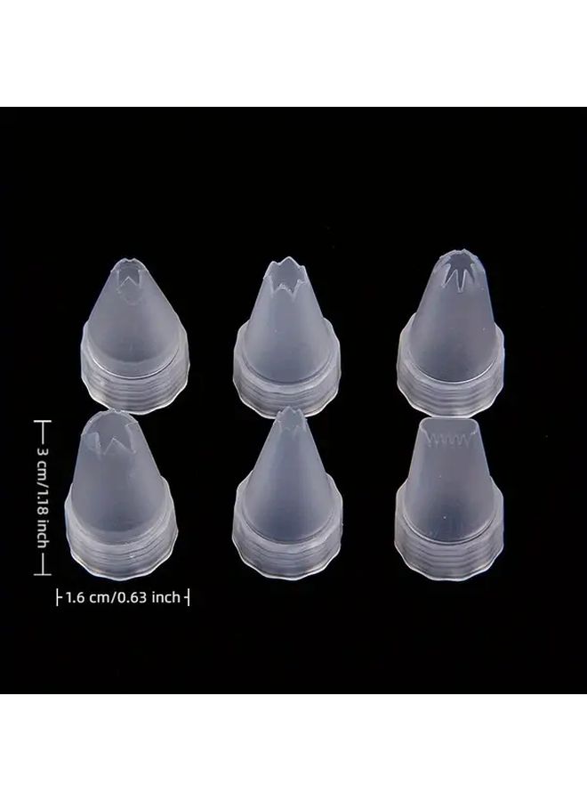 20 Plastic Piping Nozzles for Cream Glue DIY Crafting Tools Randommixed Phone Case Jewelry - Image 2