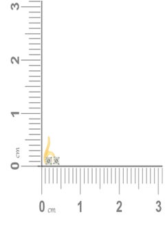 Malabar Gold and Diamonds دبوس أنف مرصع بماس أصفر نقي 18 قيراطًا 750 درجة MNGNNP0285YVVSVS-G للنساء  - Image 4