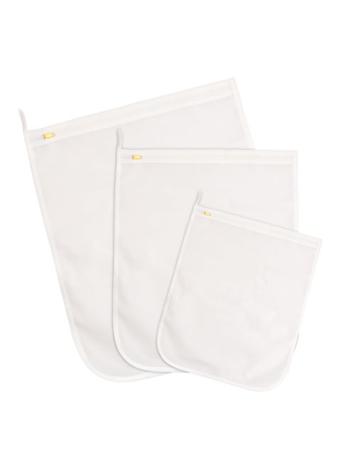 3-Piece Mesh Laundry Bag Set, Polyester Washing Bags for Delicates, Clothes Organizer for Adults and Children – Large, Medium, Small Sizes
