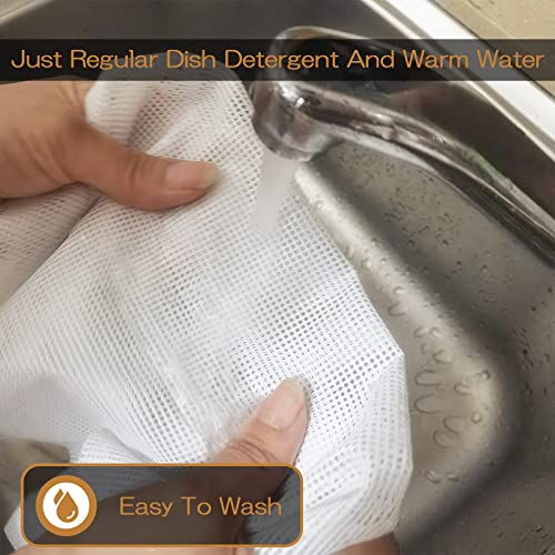 DOSTK 12 PCS Silicone Dehydrator Sheets, Premium Non Stick Silicone Mesh for Fruit Dehydrator, Tray Liner Reusable (14 x 14 in) - Image 5