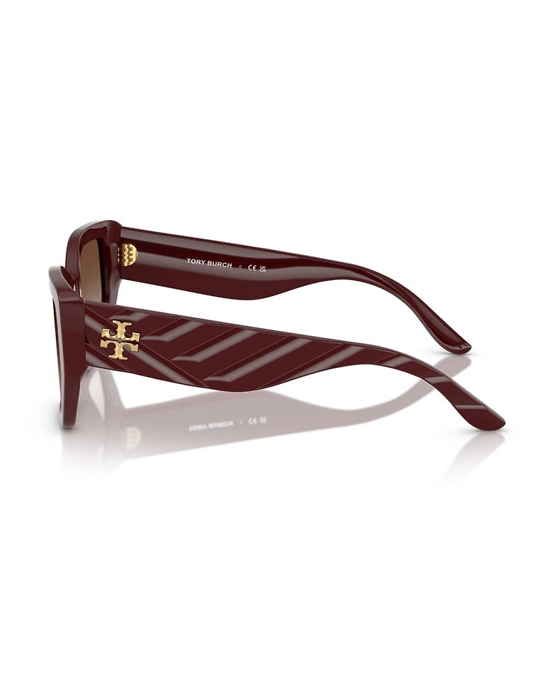 Burch TB TY7187U Cycling Sunglasses Miller Rectangle Sunglasses Women's Retro Sunglasses Brown - Image 5