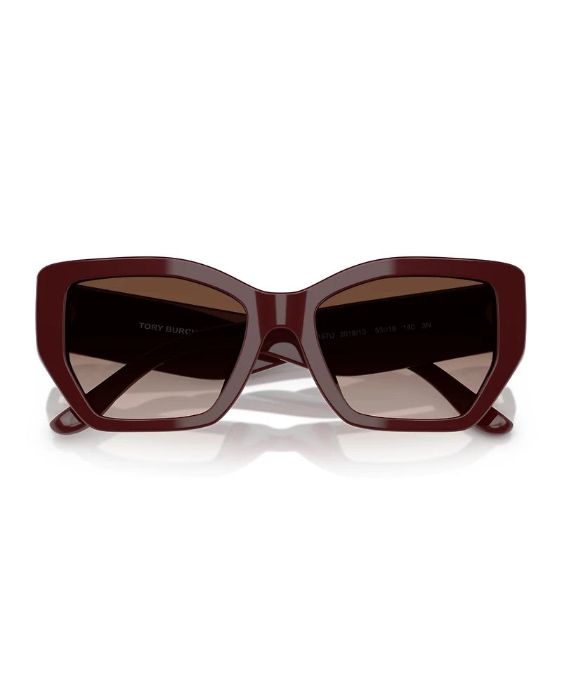 Burch TB TY7187U Cycling Sunglasses Miller Rectangle Sunglasses Women's Retro Sunglasses Brown - Image 4