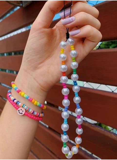 EvancyStore Handmade Mobile chain multicolour