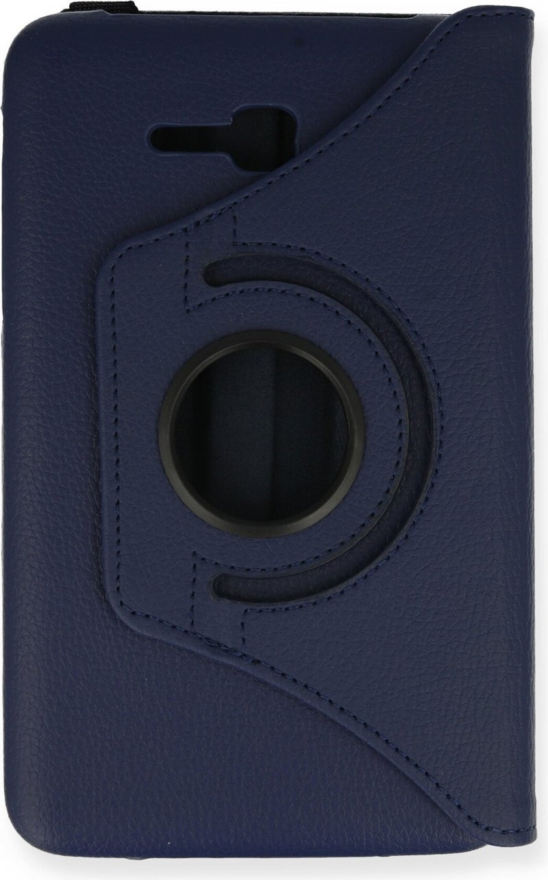 Samsung Galaxy T110 / T113 Tab 3 Lite 7 Case 360 ​​Tablet Swivel Case - Navy Blue