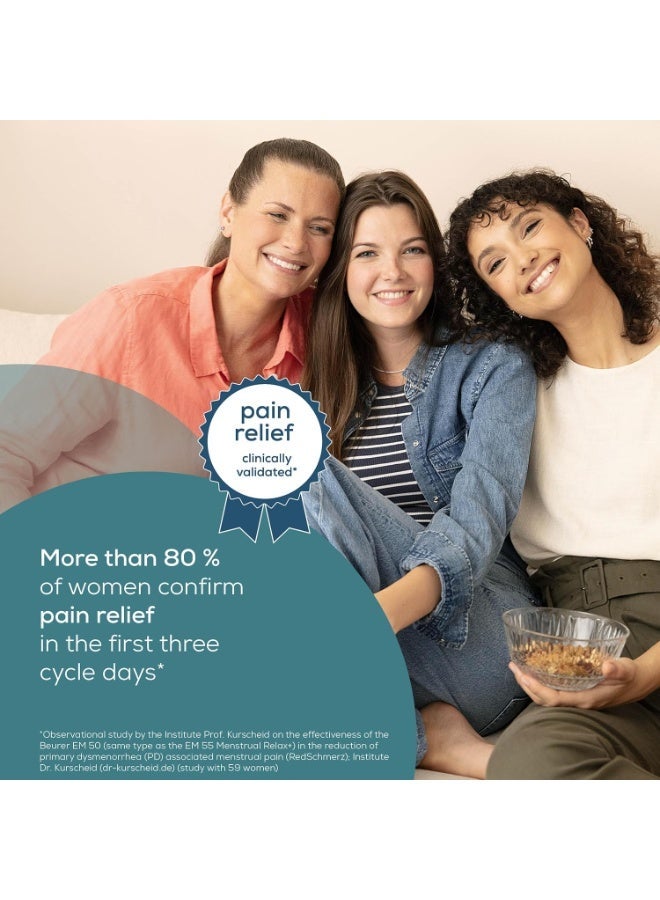 rayihni Beurer EM50 Menstrual Relax, TENS & Heat for Natural Menstrual Pain Relief, Suitable for Endometriosis, 15 Intensity Levels, Rechargeable Battery, Wear Under Clothes, Medical Device - Image 4