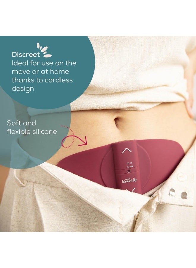 rayihni Beurer EM50 Menstrual Relax, TENS & Heat for Natural Menstrual Pain Relief, Suitable for Endometriosis, 15 Intensity Levels, Rechargeable Battery, Wear Under Clothes, Medical Device - Image 5