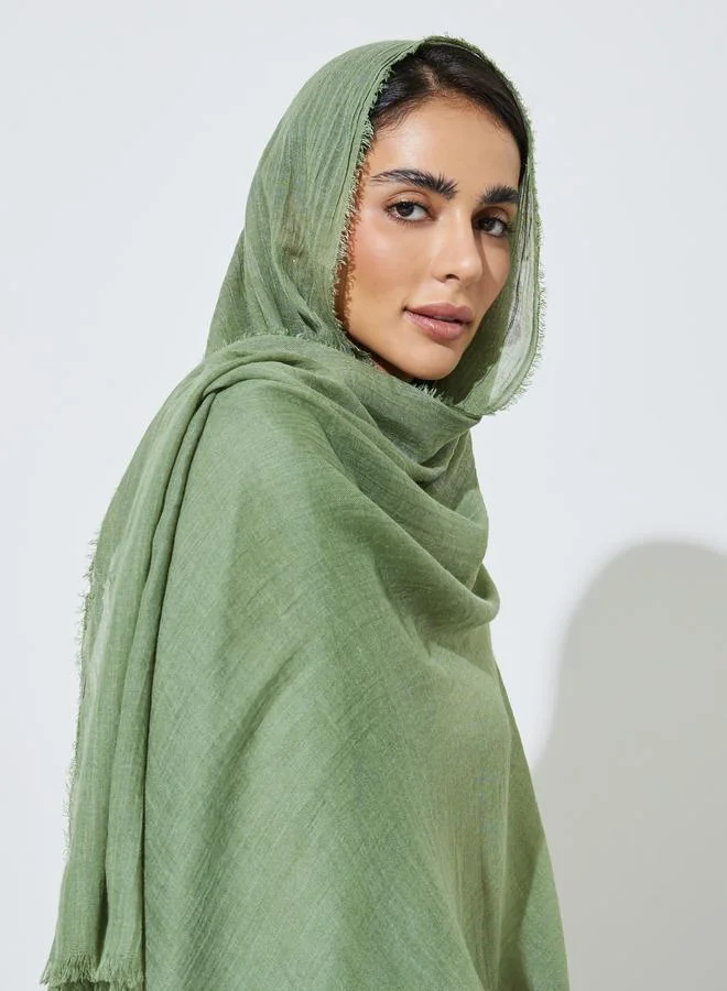 أميرة حجاب بملمس قطني ونسيج خفيف بارز