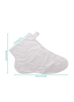 Ant 200-Piece Clear Plastic Disposable Foot Covers for Foot Pedicure Hot Spa Wax Treatment  - Image 2