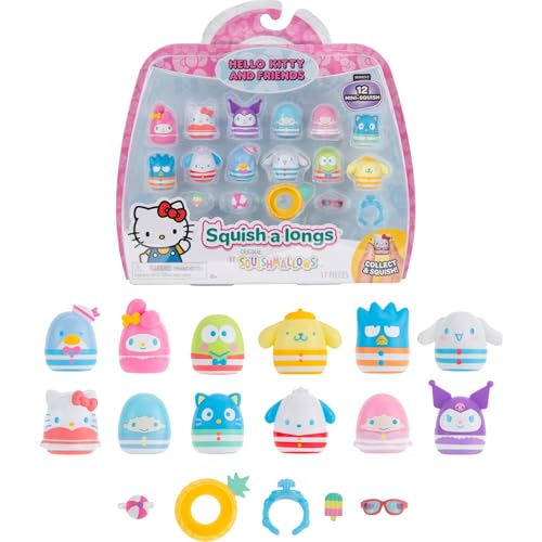 Squish-a-longs Squishalongs Hello Kitty and Friends Pool Party MiniSquish Accessory 12Pack - Image 1