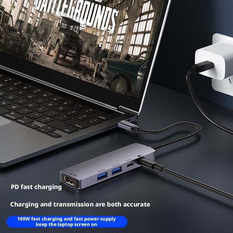 محور USB-C 5 في 1 مع HDMI 4K60Hz و USB 3.0 و Type-C - Image 2