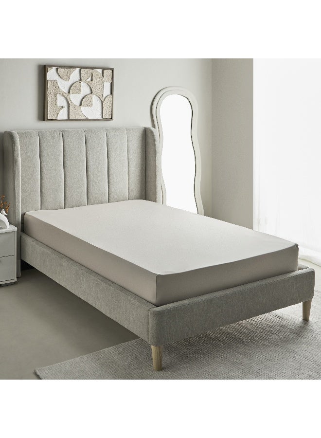 Home Box Purely-percale 300TC Double Fitted Sheet 200 x 40 x 140 cm - Image 2