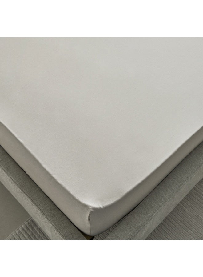 Home Box Purely-percale 300TC Double Fitted Sheet 200 x 40 x 140 cm - Image 4