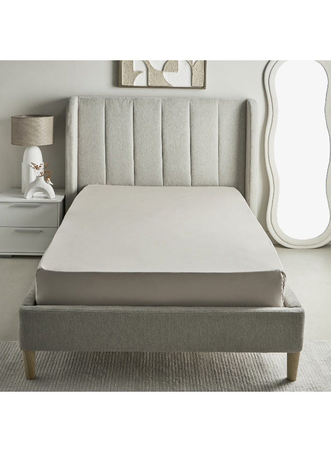 Home Box Purely-percale 300TC Double Fitted Sheet 200 x 40 x 140 cm - Image 3