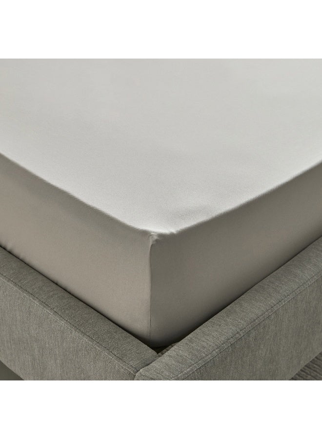 Home Box Purely-percale 300TC Double Fitted Sheet 200 x 40 x 140 cm - Image 5