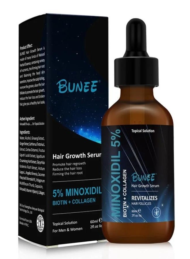 BUNEE Ser Pentru Regenerarea Parului Hair Growth Serum Biotin Collag Divisimi